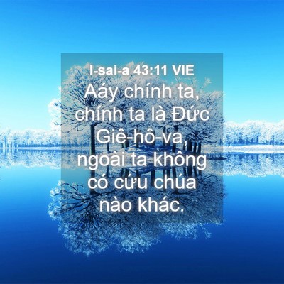 Picture 04 - I-sai-a 43:11 VIE - Aáy chính ta, chính ta là Đức Giê-hô-va, - Bible Verse Picture