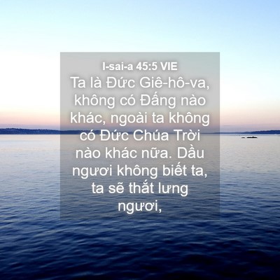 Picture 04 - I-sai-a 45:5 VIE - Ta là Đức Giê-hô-va, không có Đấng - Bible Verse Picture