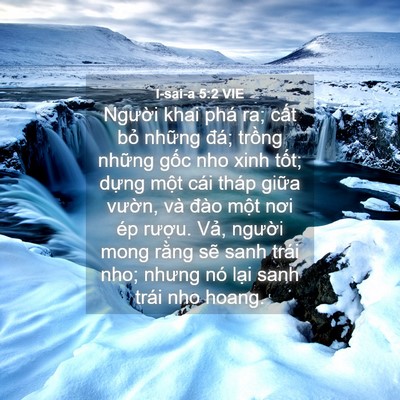 Picture 04 - I-sai-a 5:2 VIE - Người khai phá ra; cất bỏ những đá; - Bible Verse Picture