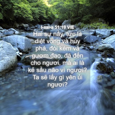 Picture 04 - I-sai-a 51:19 VIE - Hai sự nầy, tức là diệt vong và hủy - Bible Verse Picture