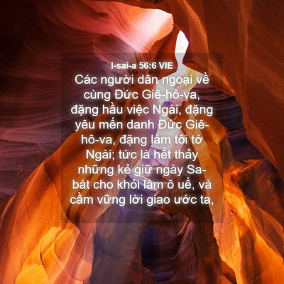 Picture 04 - I-sai-a 56:6 VIE - Các người dân ngoại về cùng Đức - Bible Verse Picture