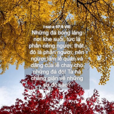 Picture 04 - I-sai-a 57:6 VIE - Những đá bóng láng nơi khe suối, tức - Bible Verse Picture