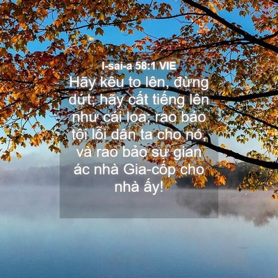 Picture 04 - I-sai-a 58:1 VIE - Hãy kêu to lên, đừng dứt; hãy cất - Bible Verse Picture