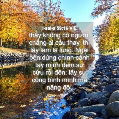 Picture 04 - I-sai-a 59:16 VIE - thấy không có người, chẳng ai cầu - Bible Verse Picture