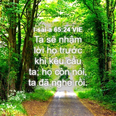 Picture 04 - I-sai-a 65:24 VIE - Ta sẽ nhậm lời họ trước khi kêu cầu - Bible Verse Picture