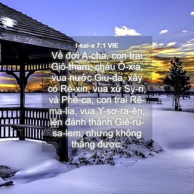 Picture 04 - I-sai-a 7:1 VIE - Về đời A-cha, con trai Giô-tham, cháu - Bible Verse Picture