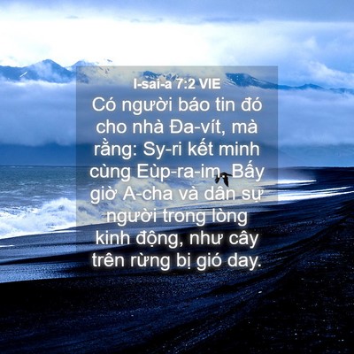Picture 04 - I-sai-a 7:2 VIE - Có người báo tin đó cho nhà Đa-vít, mà - Bible Verse Picture