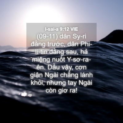 Picture 04 - I-sai-a 9:12 VIE - (09-11) dân Sy-ri đằng trước, dân - Bible Verse Picture