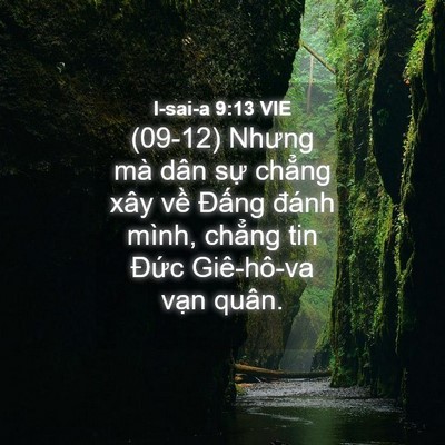 Picture 04 - I-sai-a 9:13 VIE - (09-12) Nhưng mà dân sự chẳng xây về - Bible Verse Picture