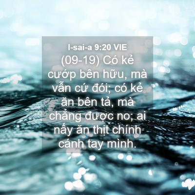 Picture 04 - I-sai-a 9:20 VIE - (09-19) Có kẻ cướp bên hữu, mà vẫn - Bible Verse Picture