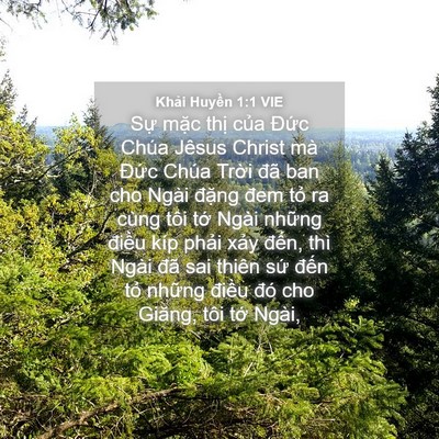 Picture 04 - Khải Huyền 1:1 VIE - Sự mặc thị của Đức Chúa Jêsus Christ - Bible Verse Picture
