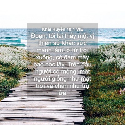 Picture 04 - Khải Huyền 10:1 VIE - Đoạn, tôi lại thấy một vị thiên sứ - Bible Verse Picture