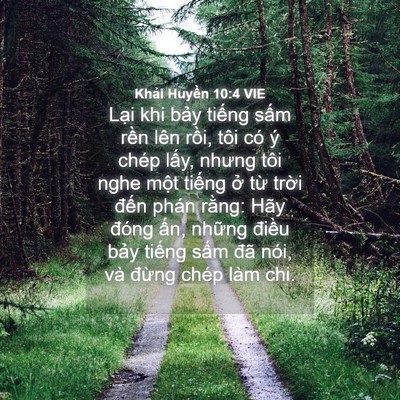 Picture 04 - Khải Huyền 10:4 VIE - Lại khi bảy tiếng sấm rền lên rồi, - Bible Verse Picture