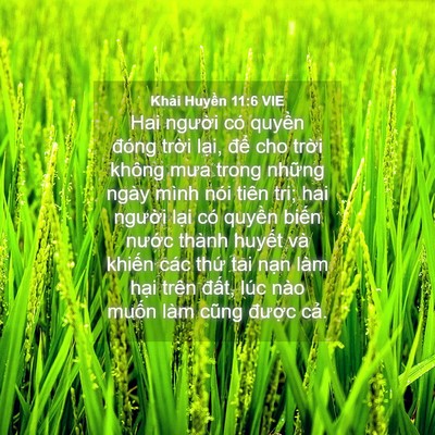 Picture 04 - Khải Huyền 11:6 VIE - Hai người có quyền đóng trời lại, - Bible Verse Picture