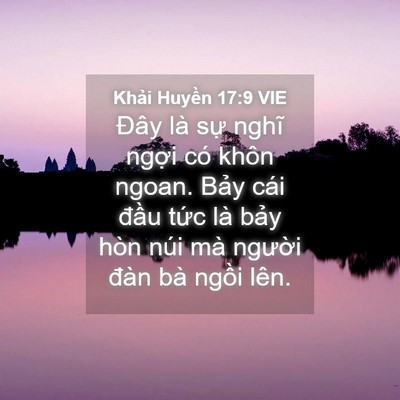 Picture 04 - Khải Huyền 17:9 VIE - Đây là sự nghĩ ngợi có khôn ngoan. - Bible Verse Picture