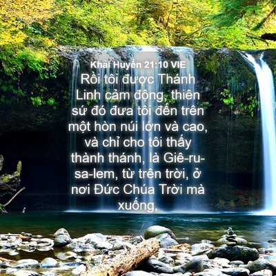 Picture 04 - Khải Huyền 21:10 VIE - Rồi tôi được Thánh Linh cảm động, - Bible Verse Picture