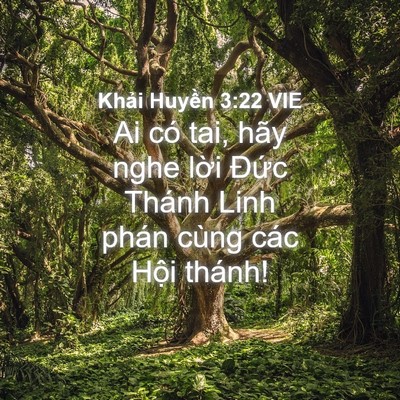 Picture 04 - Khải Huyền 3:22 VIE - Ai có tai, hãy nghe lời Đức Thánh Linh - Bible Verse Picture