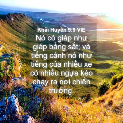 Picture 04 - Khải Huyền 9:9 VIE - Nó có giáp như giáp bằng sắt; và - Bible Verse Picture