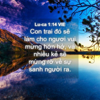 Picture 04 - Lu-ca 1:14 VIE - Con trai đó sẽ làm cho ngươi vui mừng - Bible Verse Picture