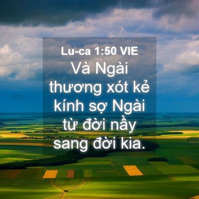 Picture 04 - Lu-ca 1:50 VIE - Và Ngài thương xót kẻ kính sợ Ngài - Bible Verse Picture
