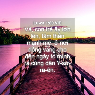 Picture 04 - Lu-ca 1:80 VIE - Vả, con trẻ ấy lớn lên, tâm thần - Bible Verse Picture