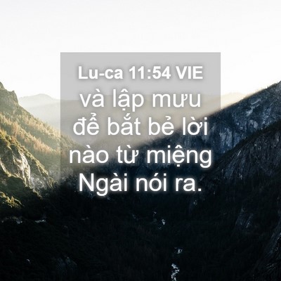 Picture 04 - Lu-ca 11:54 VIE - và lập mưu để bắt bẻ lời nào từ - Bible Verse Picture