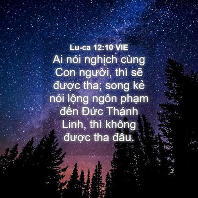 Picture 04 - Lu-ca 12:10 VIE - Ai nói nghịch cùng Con người, thì sẽ - Bible Verse Picture