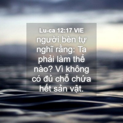 Picture 04 - Lu-ca 12:17 VIE - người bèn tự nghĩ rằng: Ta phải làm - Bible Verse Picture