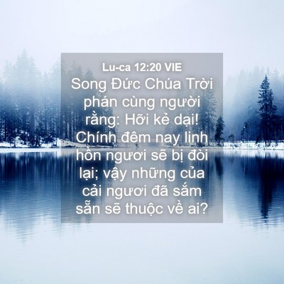 Picture 04 - Lu-ca 12:20 VIE - Song Đức Chúa Trời phán cùng người - Bible Verse Picture