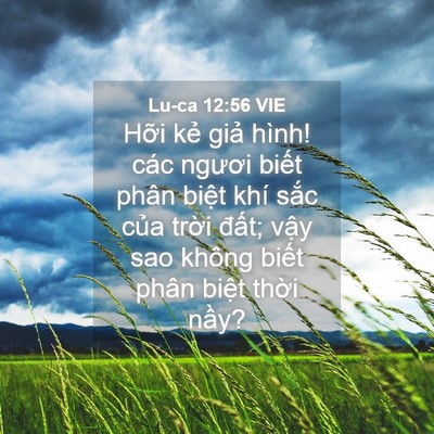 Picture 04 - Lu-ca 12:56 VIE - Hỡi kẻ giả hình! các ngươi biết phân - Bible Verse Picture