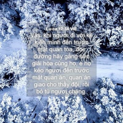 Picture 04 - Lu-ca 12:58 VIE - Vậy, khi ngươi đi với kẻ kiện mình - Bible Verse Picture