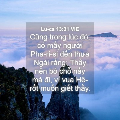 Picture 04 - Lu-ca 13:31 VIE - Cũng trong lúc đó, có mấy người - Bible Verse Picture