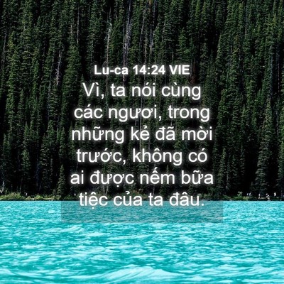 Picture 04 - Lu-ca 14:24 VIE - Vì, ta nói cùng các ngươi, trong những - Bible Verse Picture