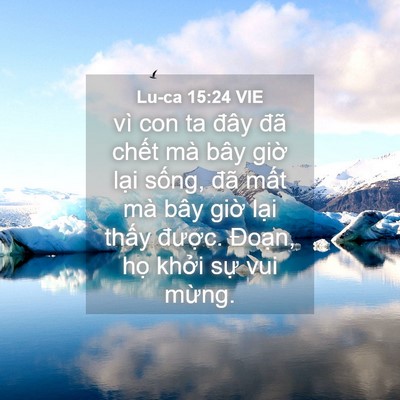 Picture 04 - Lu-ca 15:24 VIE - vì con ta đây đã chết mà bây giờ lại - Bible Verse Picture