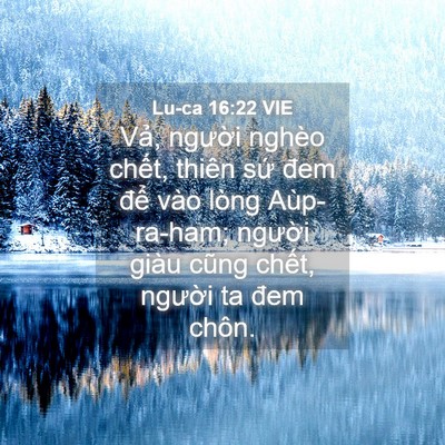 Picture 04 - Lu-ca 16:22 VIE - Vả, người nghèo chết, thiên sứ đem - Bible Verse Picture
