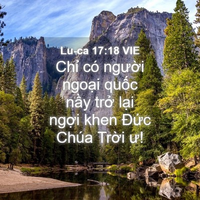 Picture 04 - Lu-ca 17:18 VIE - Chỉ có người ngoại quốc nầy trở - Bible Verse Picture