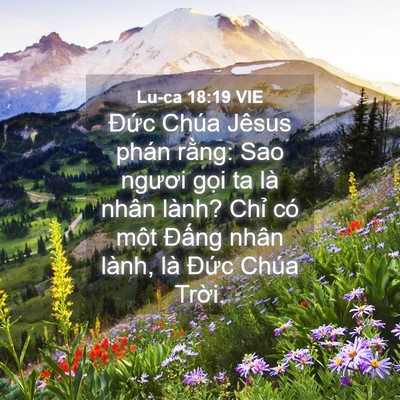 Picture 04 - Lu-ca 18:19 VIE - Đức Chúa Jêsus phán rằng: Sao ngươi - Bible Verse Picture