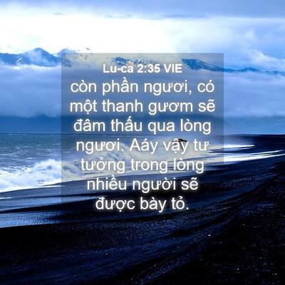 Picture 04 - Lu-ca 2:35 VIE - còn phần ngươi, có một thanh gươm sẽ - Bible Verse Picture