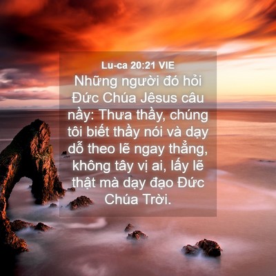 Picture 04 - Lu-ca 20:21 VIE - Những người đó hỏi Đức Chúa Jêsus - Bible Verse Picture