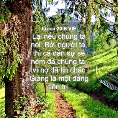 Picture 04 - Lu-ca 20:6 VIE - Lại nếu chúng ta nói: Bởi người ta, - Bible Verse Picture