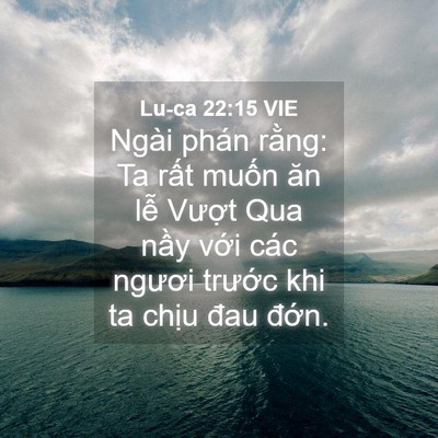 Picture 04 - Lu-ca 22:15 VIE - Ngài phán rằng: Ta rất muốn ăn lễ - Bible Verse Picture