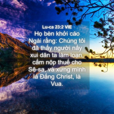 Picture 04 - Lu-ca 23:2 VIE - Họ bèn khởi cáo Ngài rằng: Chúng tôi - Bible Verse Picture