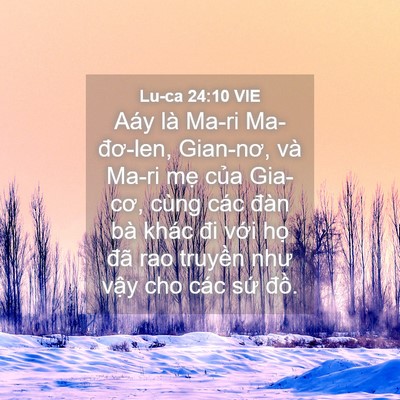 Picture 04 - Lu-ca 24:10 VIE - Aáy là Ma-ri Ma-đơ-len, Gian-nơ, và Ma-ri - Bible Verse Picture