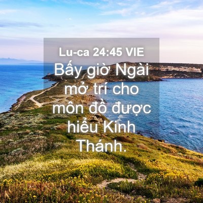 Picture 04 - Lu-ca 24:45 VIE - Bấy giờ Ngài mở trí cho môn đồ - Bible Verse Picture