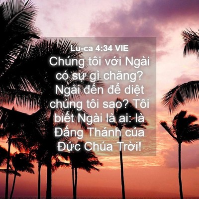 Picture 04 - Lu-ca 4:34 VIE - Chúng tôi với Ngài có sự gì chăng? - Bible Verse Picture