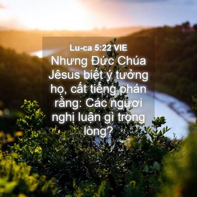 Picture 04 - Lu-ca 5:22 VIE - Nhưng Đức Chúa Jêsus biết ý tưởng - Bible Verse Picture