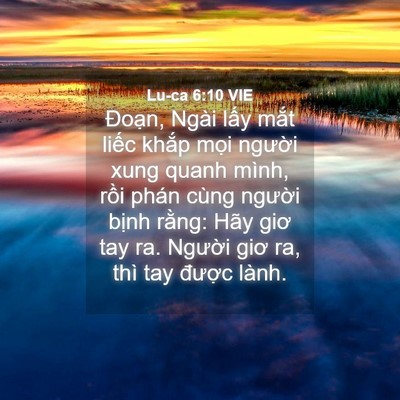 Picture 04 - Lu-ca 6:10 VIE - Đoạn, Ngài lấy mắt liếc khắp mọi - Bible Verse Picture