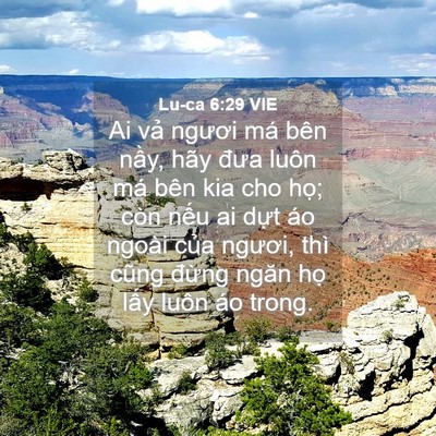 Picture 04 - Lu-ca 6:29 VIE - Ai vả ngươi má bên nầy, hãy đưa luôn - Bible Verse Picture