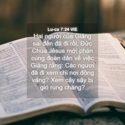 Picture 04 - Lu-ca 7:24 VIE - Hai người của Giăng sai đến đã đi - Bible Verse Picture