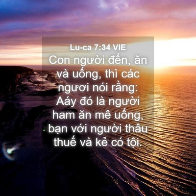 Picture 04 - Lu-ca 7:34 VIE - Con người đến, ăn và uống, thì các - Bible Verse Picture
